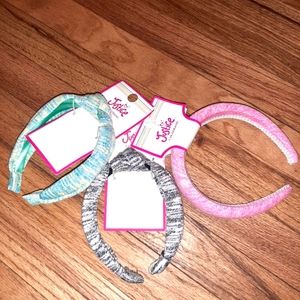 🇺🇲3pc Shimmering Headbands JUSTICE 4+ Years